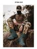 Men's Tactical Mid-Top Combat Boots: Large Size, Outdoor Hiking & Mountaineering, Anti-Collision