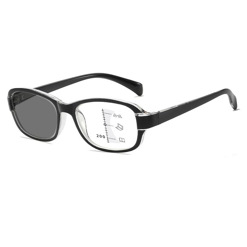 

Очки для пресбиопии Очки с защитой от синего света Фотохромные мультифокальные очки для чтения Ультралегкие очки с высокой четкостью и защитой от ультрафиолета +200 чёрный