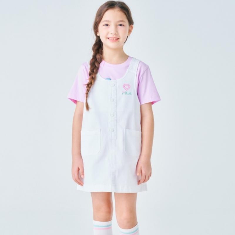 [fila Kids] Girls Overall Dress  Fk2opf2103f Owh  q0zFk2opf2103fOwh