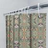 Fashion Bath Mat, Printed Shower Curtain With Butterfly Flower Design, Waterproof Bathroom Decor, Green Background Wall Hanging