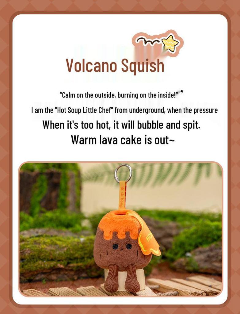 Volcano, Dune, and Snow Mountain Stress Relief Plush Squeeze Toy - Ideal Desk Companion and Gift for Students, Boys, and Girls.