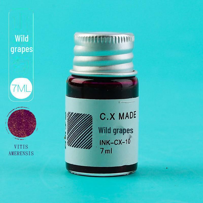 

Портативная цветная ручка-кисть для каллиграфии с поршневой заправкой – Мягкая, заправляемая, идеально подходит для копирования скриптов и Священного Писания 7ml Wild Grape