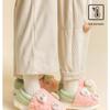 Jieliya Kids' Furry Plush Slippers - Winter Warm, Parent-Child Matching, Indoor/Outdoor Wear for Boys and Girls, Size 25