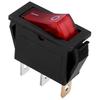 Illuminated On Off Toggle Switch Bipolar 28x10mm 250V 15A Red 3 Terminals Compatible with Multiple Brands Electrical Appliances
