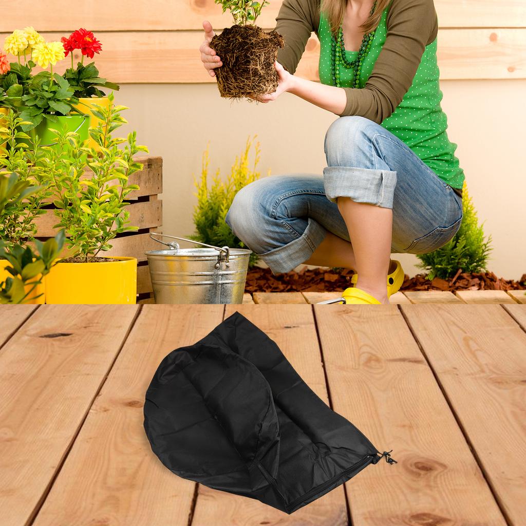 PP material plant pot cover offering thermal insulation and protection against frost for potted plants during winter months