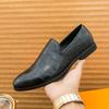 Luxury Loafers Men Shoes Black Brown Wedding Shoes Fashion Designer Slip On Flats High Quality Men Formal Party Shoes New