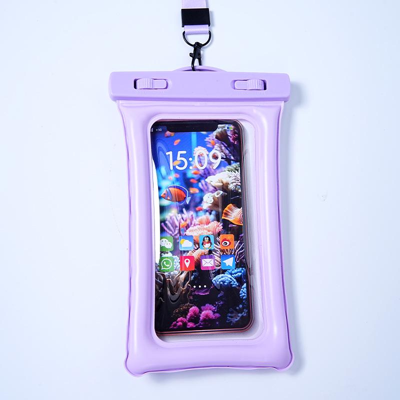 Große wasserdichte Handyhülle mit Airbag und hochtransparenter Touchscreen-Folie - Perfekt für Tauchen, Schwimmen und Regenschutz
