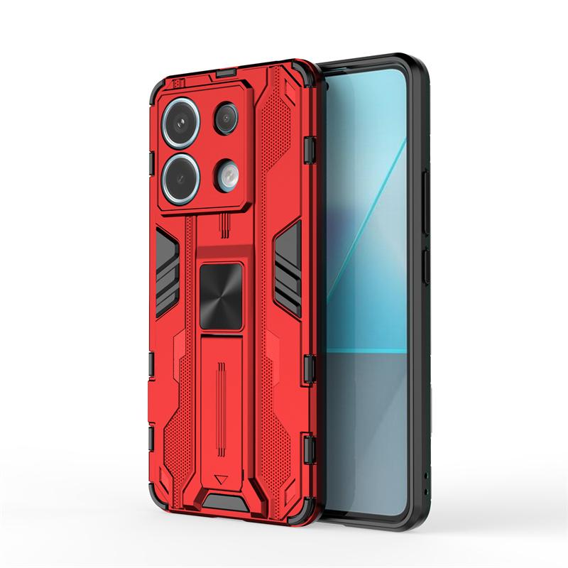 For Xiaomi Redmi Note 13 Pro 5G Case Car Magnetic Armor Shockproof Stand Protect Cover For Redmi Note13 Pro Plus 13Pro 4G Cases