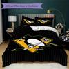 Pittsburgh Penguins Pattern Bedding,Quilt Set Quilt Cover Pillowcase Home Birthday Gift(1 * duvet cover + 2 * pillowcase, without core)_lx