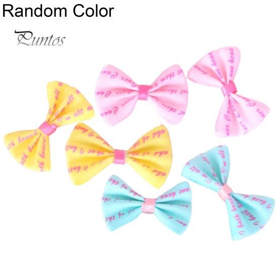 6 Pcs Dog Cat Puppy Hair Clips Bow Tie Flower Bowknot Hairpin Pet Grooming