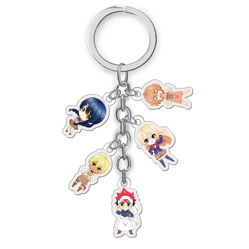Overlord Anime Game Cute Acrylic Keychain Set (5 Transparent Ornaments)