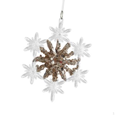 Snowflake Christmas Ornament Decoration Creative Decorative Pendant Drops Xmas Decor for