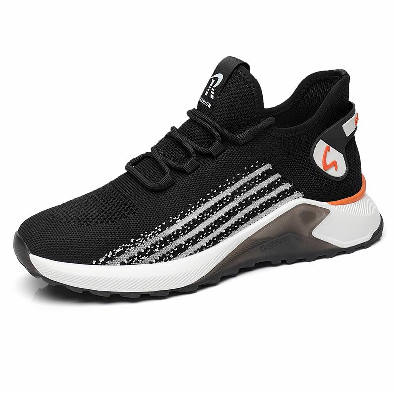 

Мужская обувь очень большого размера, новые сетчатые спортивные туфли лето 2025, модная повседневная обувь, папины кроссовки на толстой подошве с внутренней высотой 44