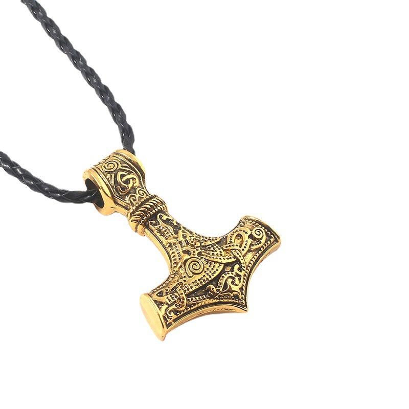 New Retro Viking Necklace Viking Rune Necklace Pendant Accessories