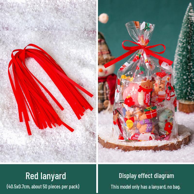 

Подарочный пакет для рождественских сладостей для детского сада - прозрачный упаковочный пакет