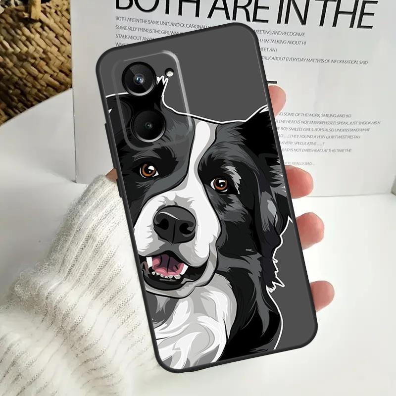 

Border Collie Dog For Realme GT Neo 5 GT5 9 10 11 12 Pro Plus C30 C31 C33 C35 C25s C21Y C51 C55 C67 C53 Case Realme 11