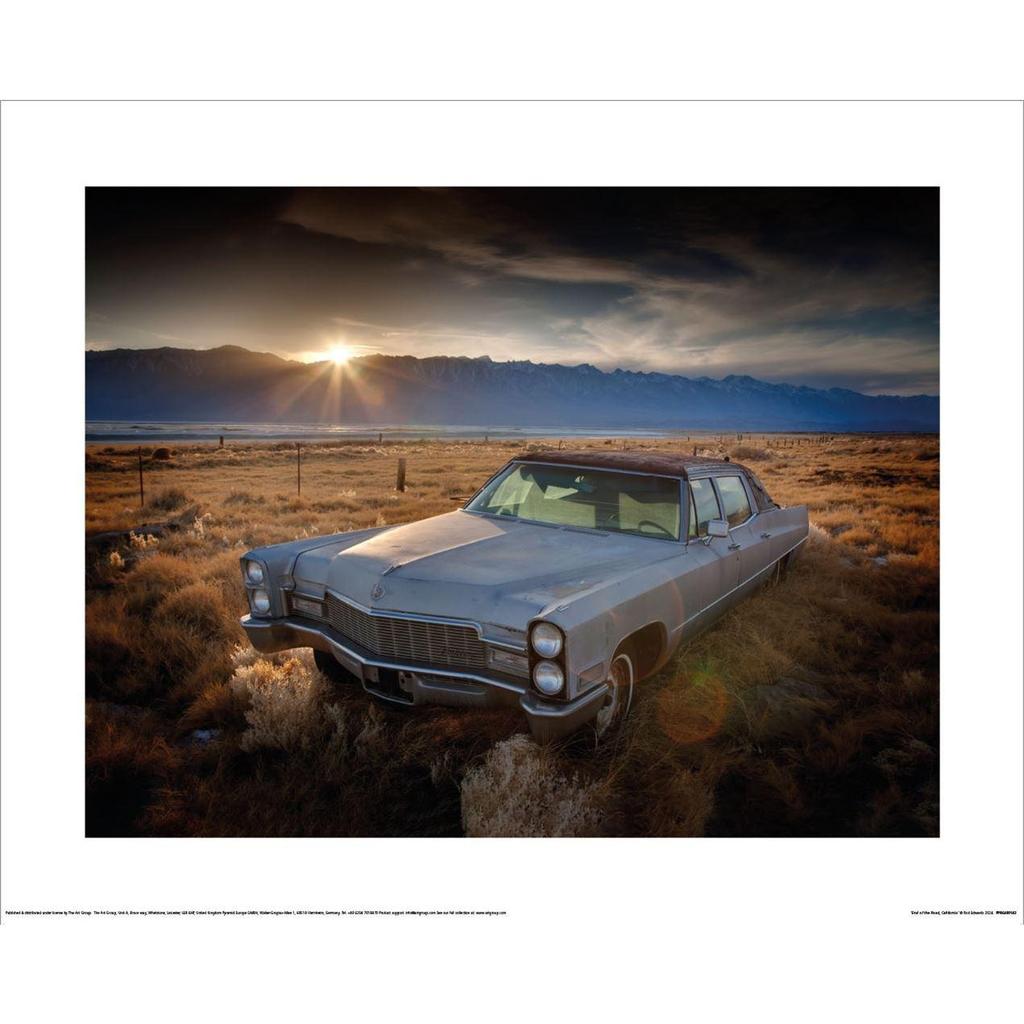 Rod Edwards End Of The Road, California Print