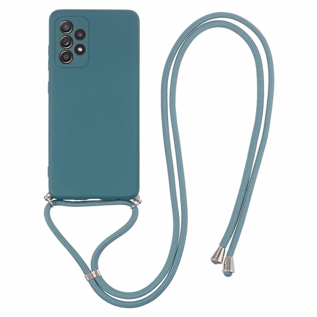 For Samsung Galaxy A23 4G/A23 5G (Global versjon) Etui Gummibelagt Telefondeksel med Lang Lanyard