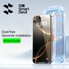SmartDevil 1/2 Stück Staubfreie Gehärtete Glasfolie für iPhone 16 Pro Max 15 Pro 16e 14 13 HD Klarer Displayschutz Anti-Fingerabdruck 1