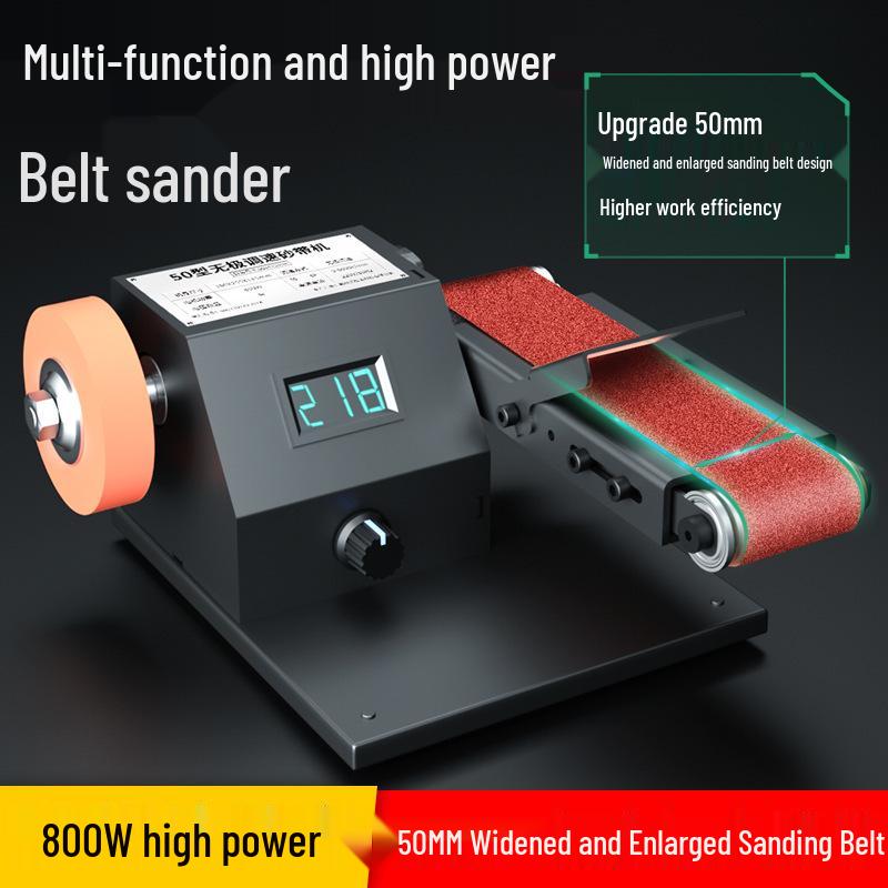 800W Mini Belt Sander and Polisher with Fixed Angle Knife Sharpener