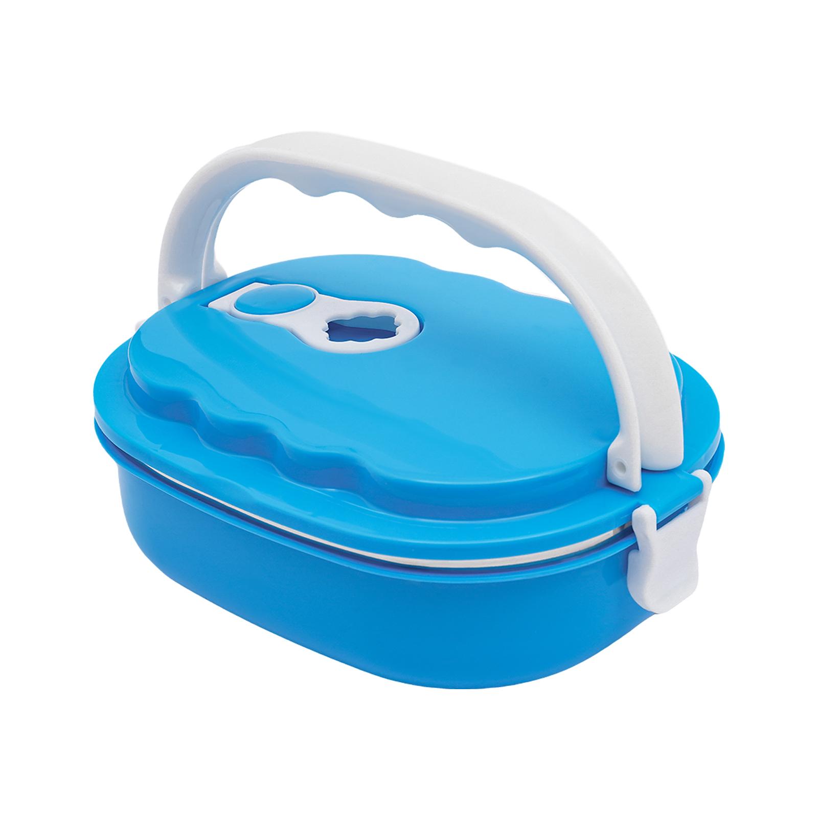 

Портативный пищевой контейнер термос кухонная утварь из нержавеющей стали ланч-бокс 0,9 л питательные блюда для работы школы пикника кемпинга 0.9L&1 синий