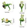Frog Resin Flower Pot Ornament for Garden & Fish Tank Decor