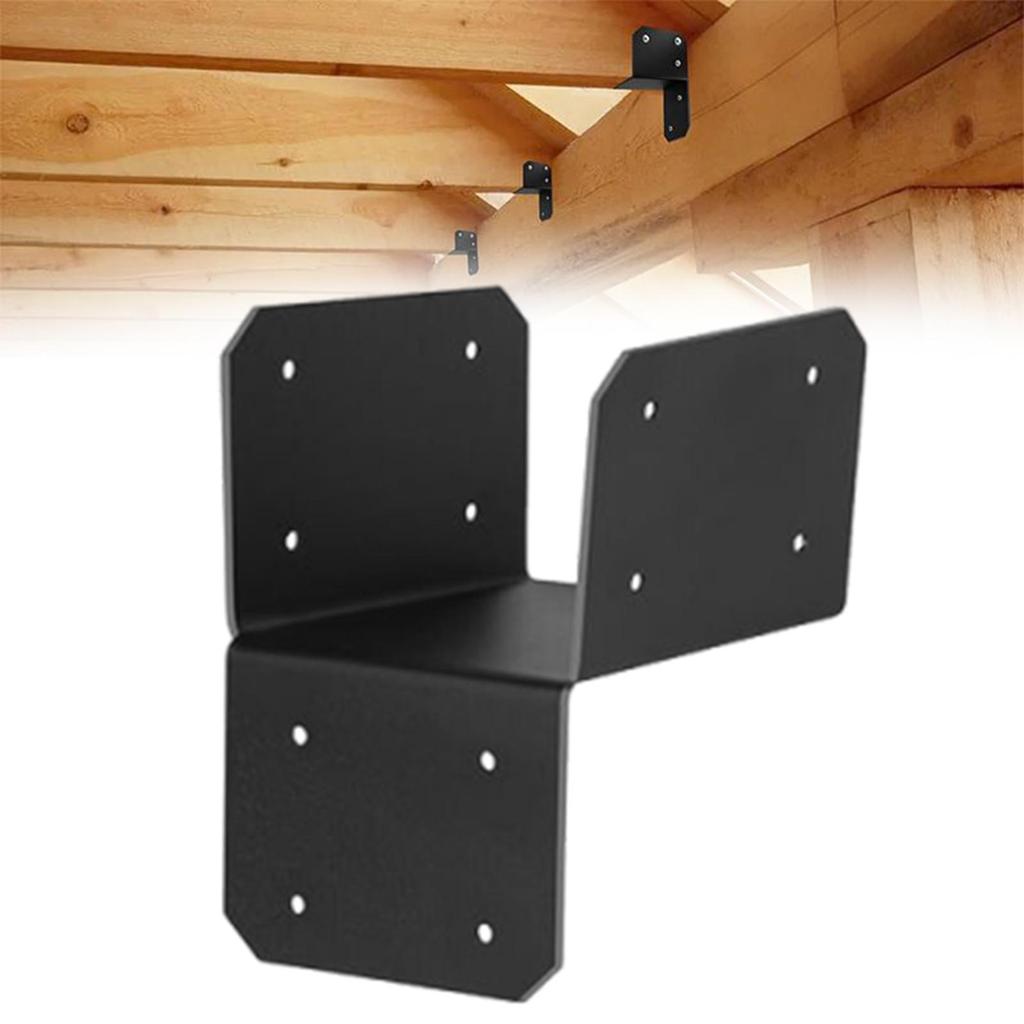 Brackets For Wood Posts 4 Pieces Pergola Joist Bracket Connector Brace Heavy Duty Sleeve Beam Connector Brace For Outdoor Indoor