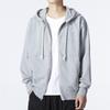 Nike Solid Color Print Logo Zip Hoodie Running Fitness Jacket Men Jackets Gray DQ5817-063