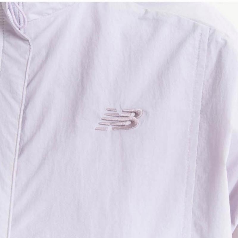 New Balance Jacket Lqj Nbnme2w412 70 Women Lightweight Semi Crop Stand Neck Wovenza