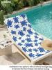 1PC Blue Sea Turtle Print Quick Dry Lightweight Breathable Comfortable Beach Towel for Summer Pool and Outdoor Activities