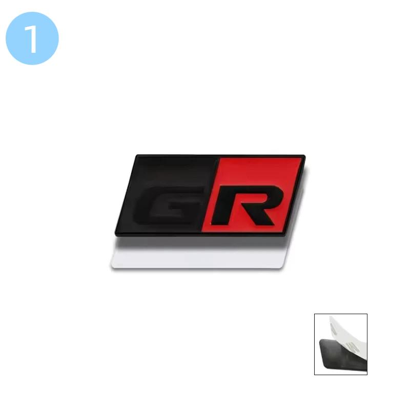 GR Sport 3D Metal Car Steering Wheel Interior Badge Emblem Decals For C-HR C-orolla R-AV4 Prius C-amry