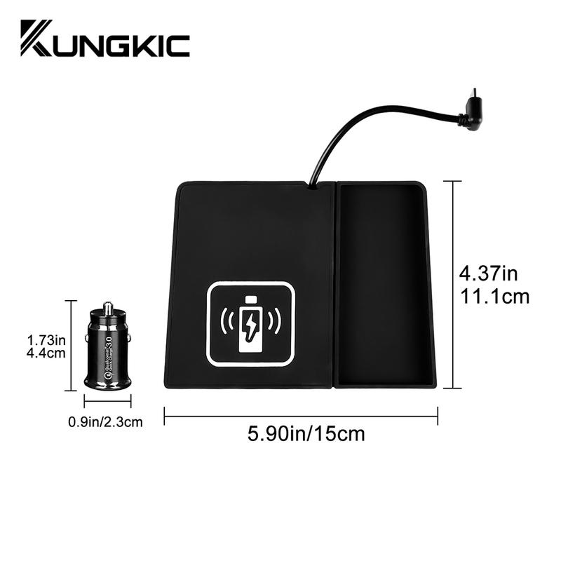 Car 15W Wireless Charger For Subaru XV Impreza 2018- Phone Charging Board Decoration Central Control Phone Holder