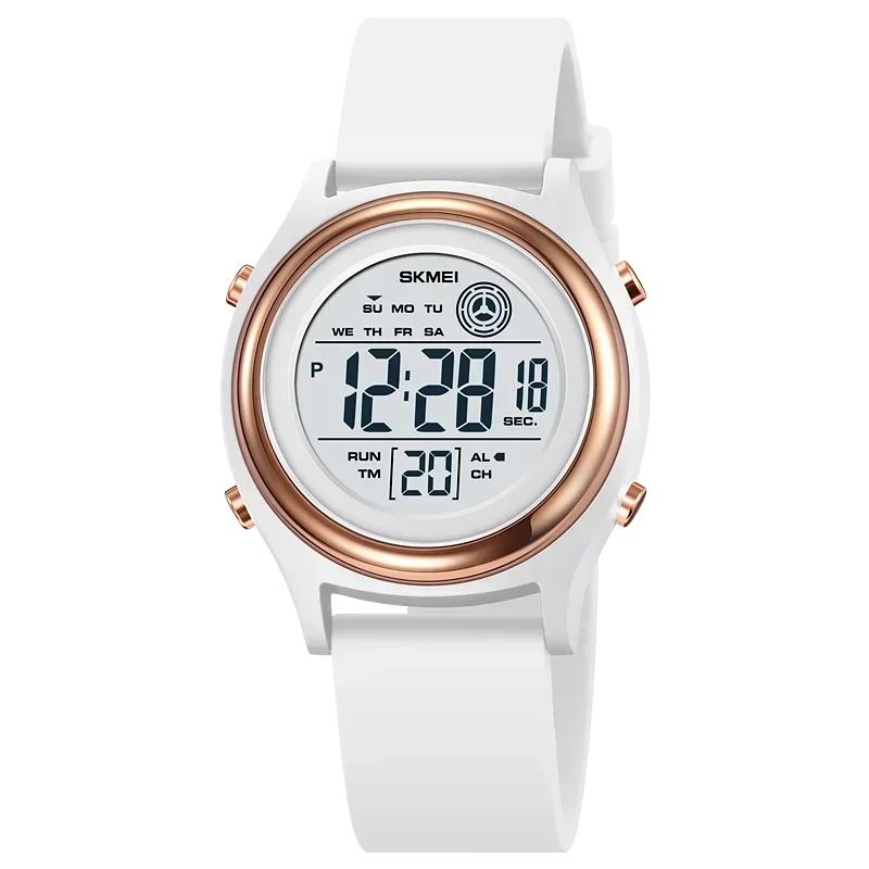 SKMEI 2094 Luxury Womens Digital Wristwatch Stopwatch Lady Waterproof Shockproof Back Light Countdown Watches for Women Reloj