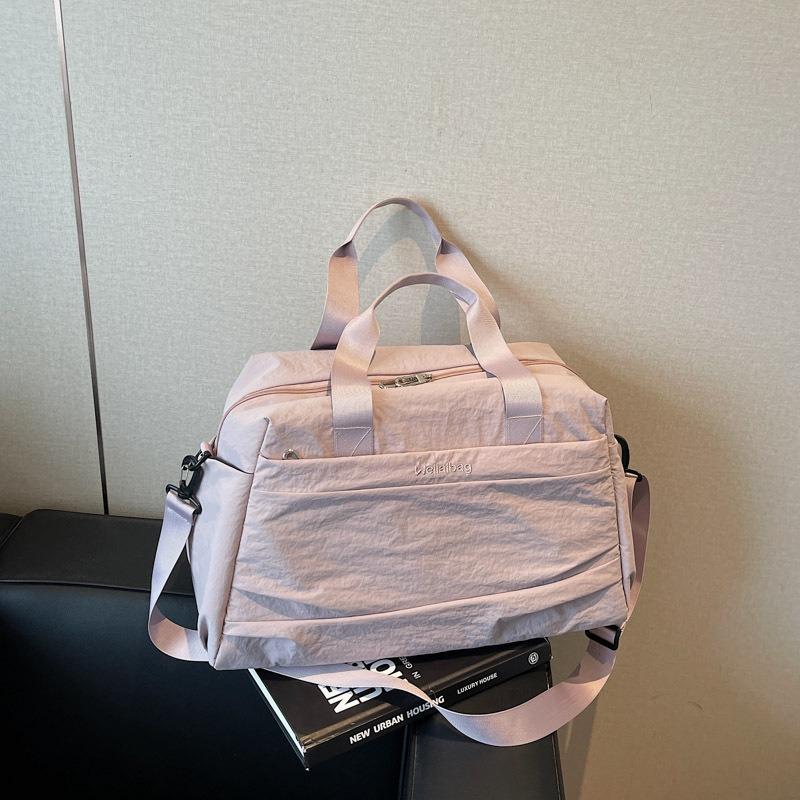 Lightweight bag women's large-capacity handbag canvas short business trip tote bag men's versatile shoulder messenger bag