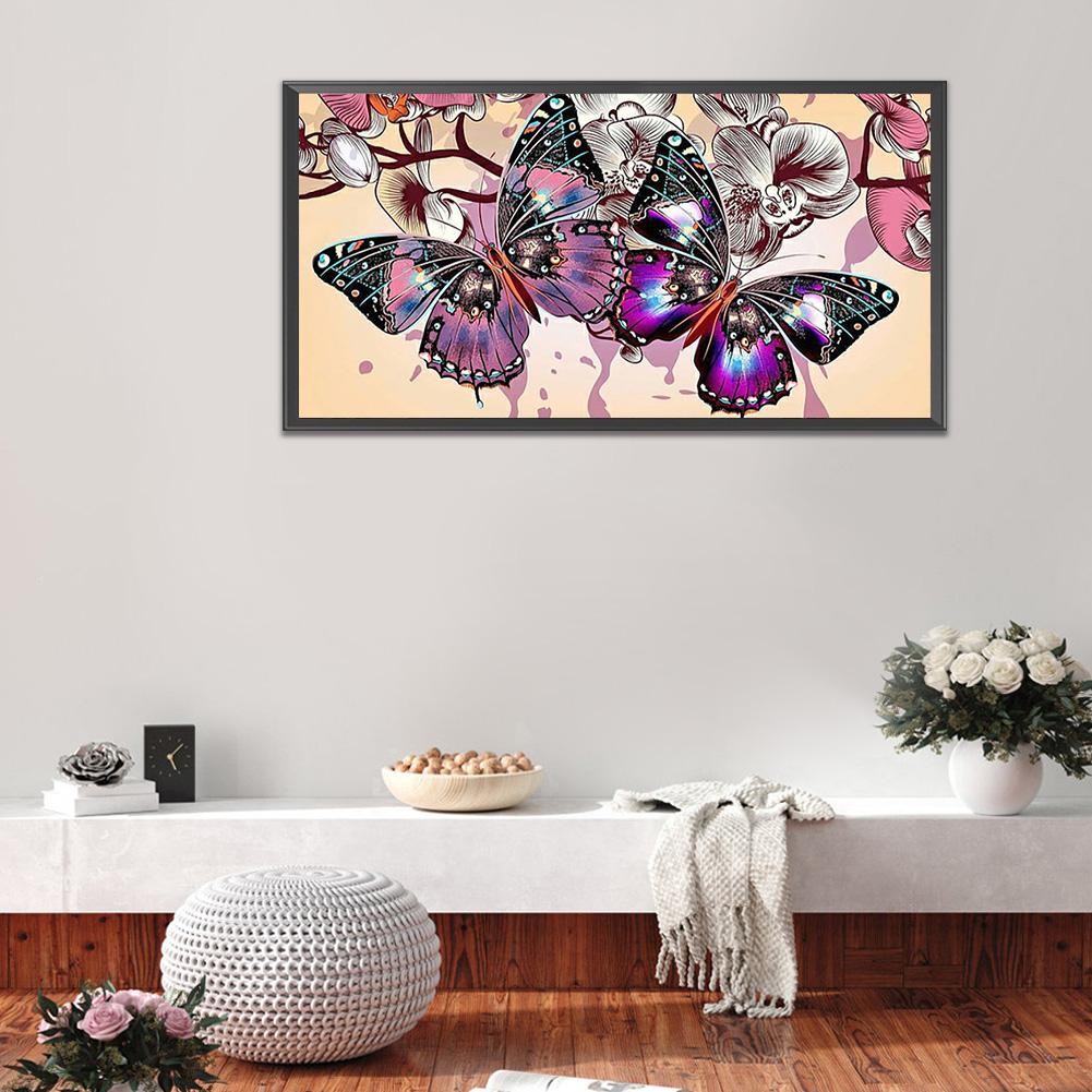 Diamond Painting 5D Schmetterling DIY Voll Runde Bohrer Mosaik Bild Basteln Kunst Set Strass Heimdekoration Handarbeit Geschenk