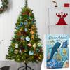 Weihnachts-Adventskalender 2025 Ozean-Thema 2D Acryl Meerestiere Ornamente 24 Tage Weihnachtsbaumschmuck Kinder Weihnachtsgeschenk