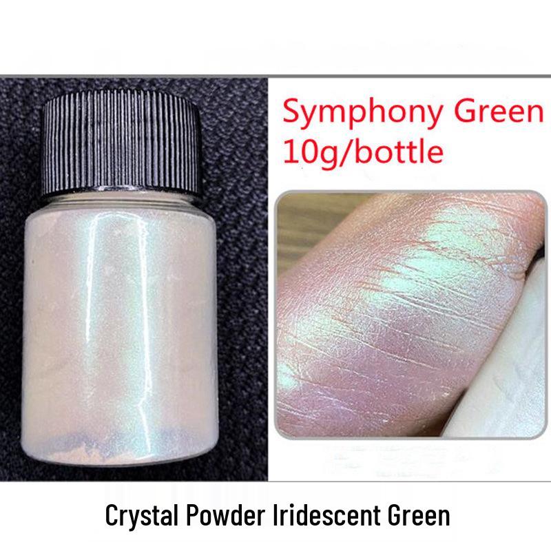 

Aurora Fine Glitter & Pearlescent Nail Powder Set with Crystal Drop Glue - Popular Ice Transparent, Skin-Whitening, Polarizing Effects. 20ml/10g/bottle