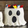 Halloween Ghosting Bucket Handmade Halloween Treat Bucket Ghosting Vase Halloween Halloween Ghosting Planter Paper Ghosting Bucket