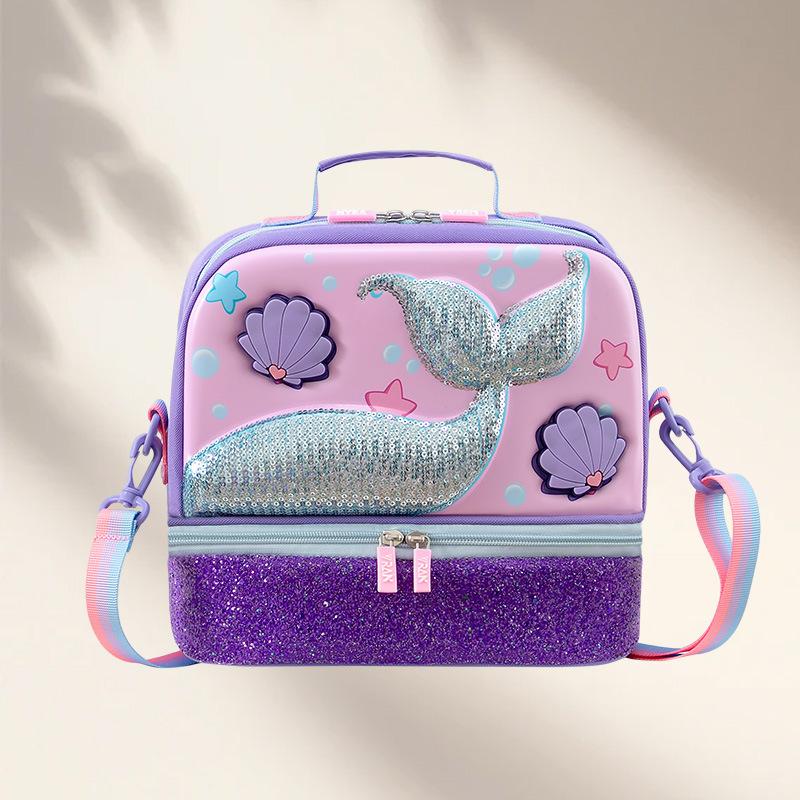 Cartoon Cute Korean Style Kids Shoulder Tote Bag Large Capacity Lunch Bag for Boys Girls Students