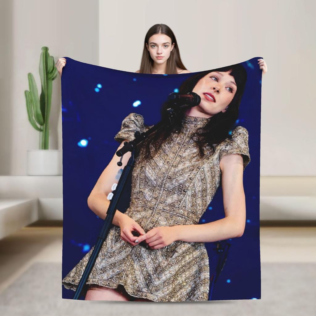 Holly Humberstone Cruel World Flannel Blanket  Super Warm Throw Blanket for Home Decor Street Trend Bedspread Sofa Bed Cover