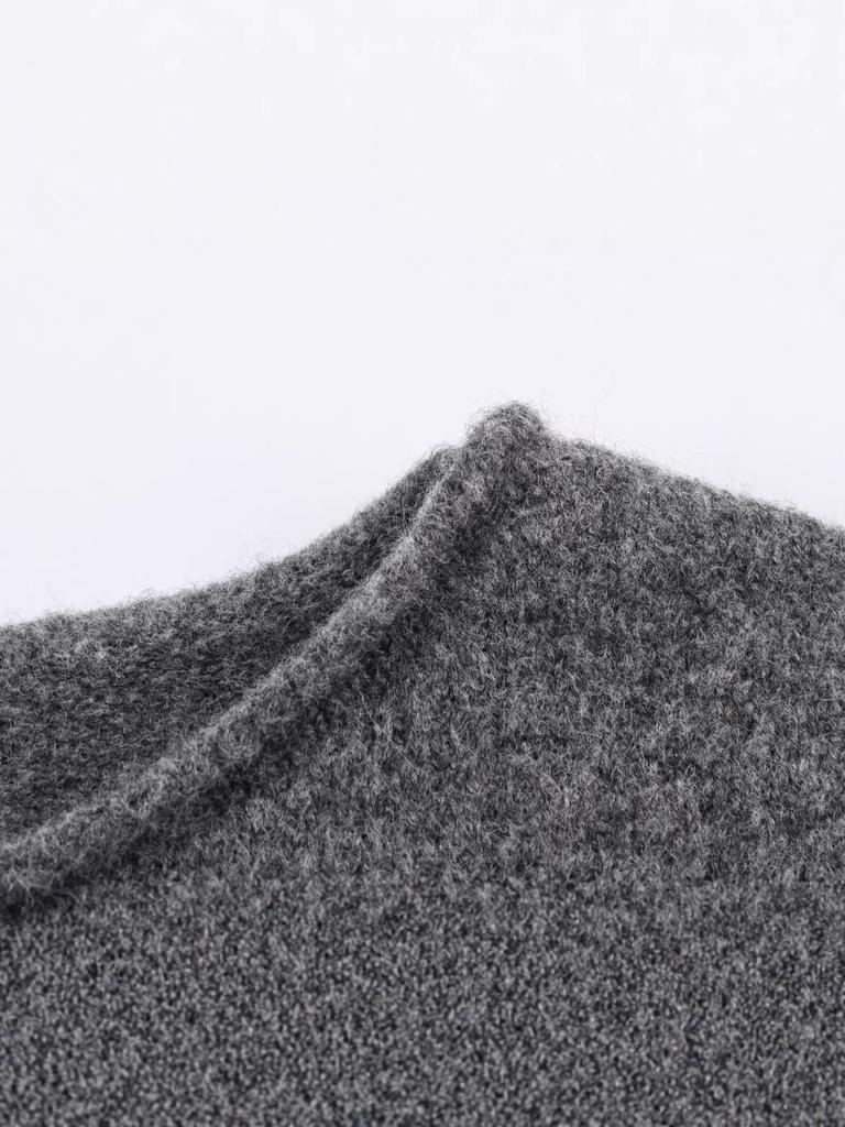 2025 Autumn/Winter Elegant Women's Knit Dress with Waist-Cinching Design