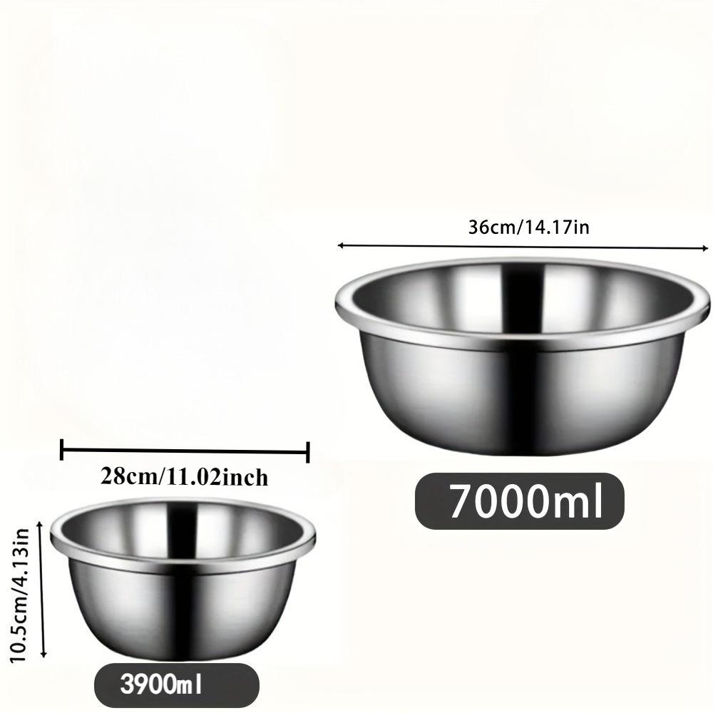 Stainless Steel Mixing Bowl | Heavy Duty Large Capacity, Stackable, Salad Bowl for Restaurants, Catering, and Bakeries