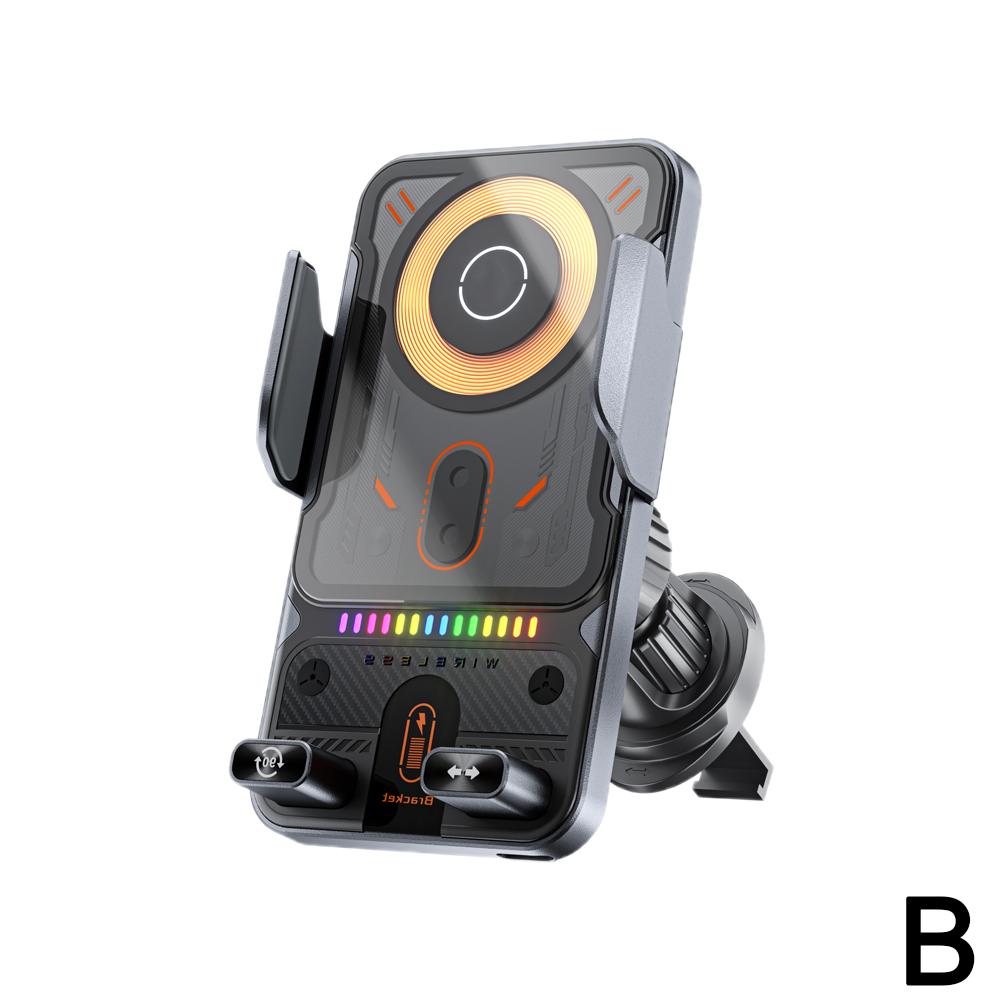 

Car Wireless Charger Magnetic Auto Car Holder Phone Mount For Samsung Infrared Induction 15W Fast Charging Station