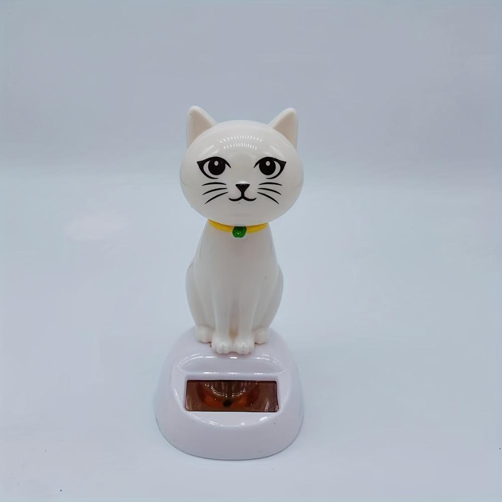 Car Ornament Solar Ornament Shaking Head Doll Cartoon Cat Shape Ornament Gift Creative Interior  Supplies Car Doll Ornament Birthday Gifts,decoration