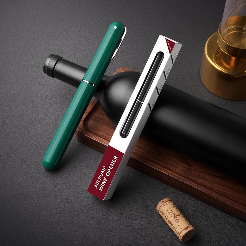 Abridor de botellas de vino con bomba de aire, abridor de champán, sacacorchos neumático, seguro, de acero inoxidable, sacacorchos, herramientas de cocina y bar.