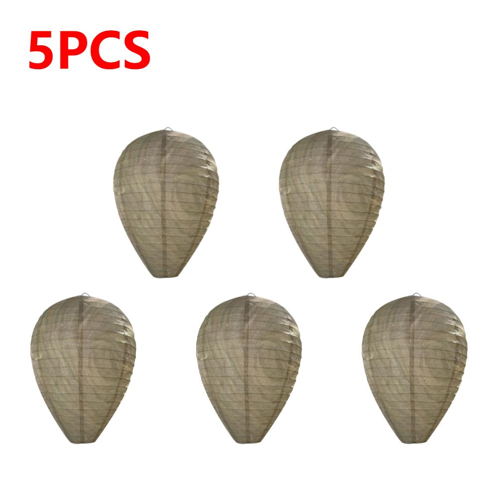 1-10PCS Hanging Wasp Nest Decoy Outdoor Waterproof Fake Wasp Nest Decoy Nest Decoy Hornets Plastic Insects Paper Drive Beehive