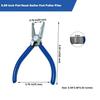 PANSHIYON Fret Removal Pliers, Flat Head Guitar Fret Puller Tool with Blue Rubber Coating for Acoustic Electric Guitar Bass