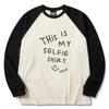 Seupeullaesikodeu Raglan Long Sleeve Cream - Selfie Shirt Doddle