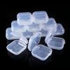 15/30/45pcs 3.5cm Clear Mini Storage Containers Anti-lost Organizer for Travel Jewelry Earplugs & Household Tiny Accessories