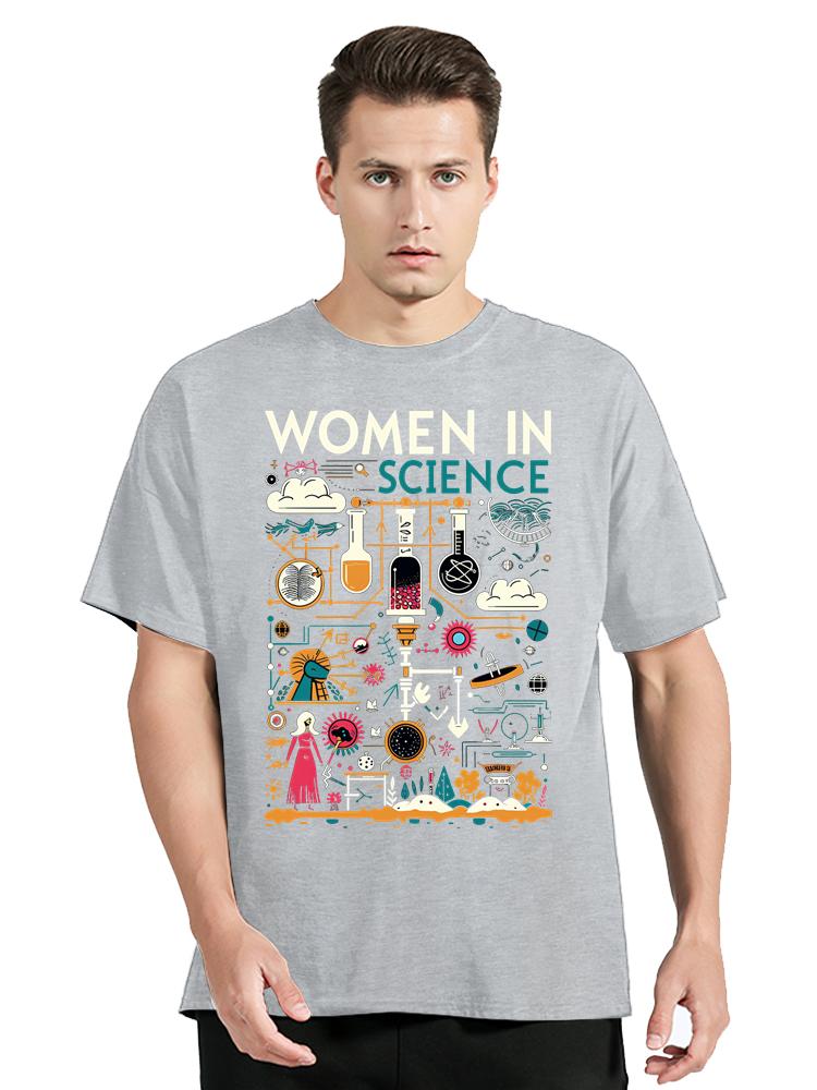Mens Clothing Women In Science TShirt Funny Science Clothes Street Casual Tops Cotton Tshirt ONeck Fitness T Shirt
